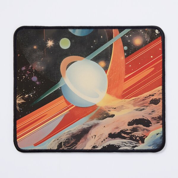 Item preview, Abstract Cosmic Landscape of Solar System, Extraterrestrial Surface, Planets and Shining Stars designed and sold by Je-we.