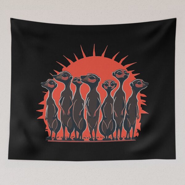 Item preview, Sunrise Meerkats Red designed and sold by Getup-clothing.
