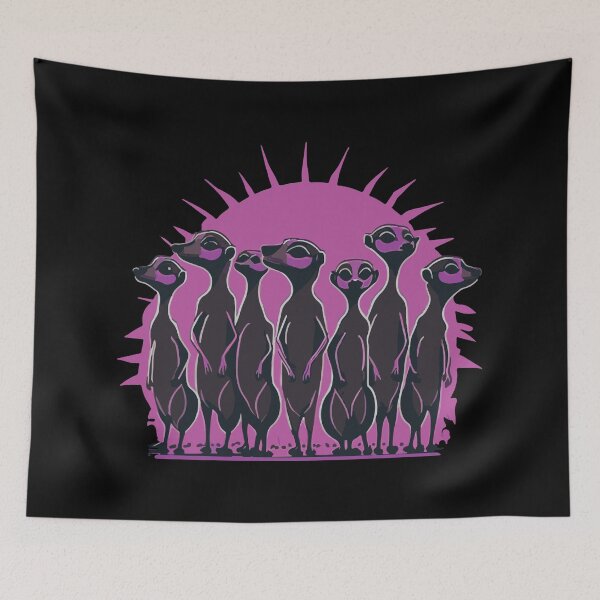 Item preview, Sunrise Meerkats Purple designed and sold by Getup-clothing.