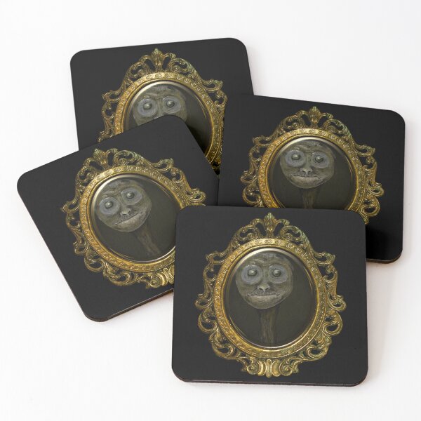 Item preview, A Ghoulish Friend in Gold Gothic Ornate Frame designed and sold by CheriesArt.