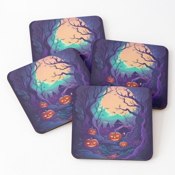 Item preview, Eerie Delight: Purple Spooky Halloween designed and sold by ngness.
