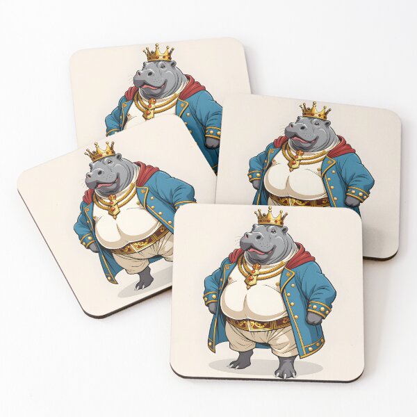 Item preview, King Hippopotamus designed and sold by CraftyUniverse.