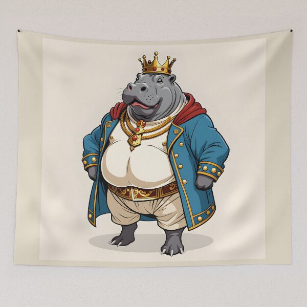 Item preview, King Hippopotamus designed and sold by CraftyUniverse.