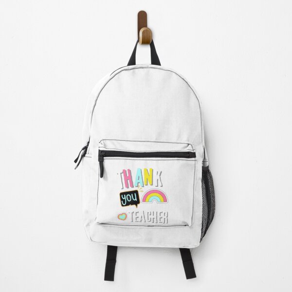 Item preview, Thank you teacher with black board , colorful rainbow and love heart brafdesign designed and sold by Brafdesign.