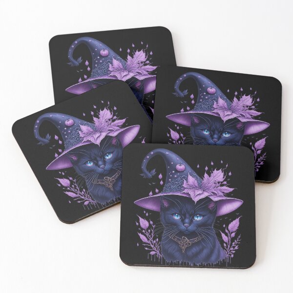 Item preview, Spooky Halloween black cat designed and sold by sashica.