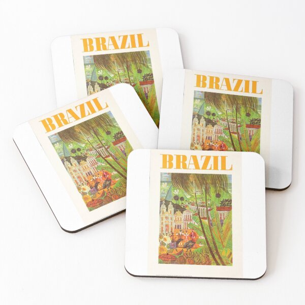 Item preview, Brazil Travel and Tourism Poster | David Pollack Vintage Posters designed and sold by thislela.
