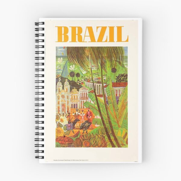 Item preview, Brazil Travel and Tourism Poster | David Pollack Vintage Posters designed and sold by thislela.