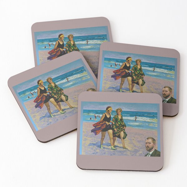 Item preview, Edward Henry Potthast at the beach Painting designed and sold by PaulMeijering.
