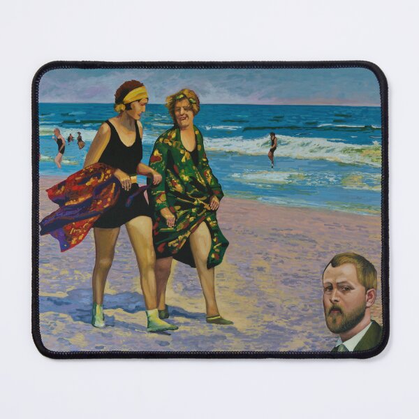 Item preview, Edward Henry Potthast at the beach Painting designed and sold by PaulMeijering.