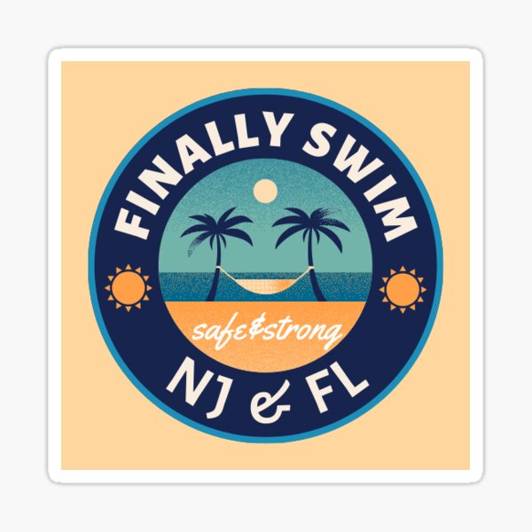 Finally Swim NJ & FL Sticker