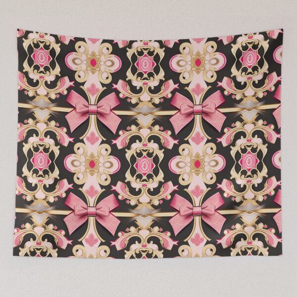 Item preview, Pink gold black bow design  designed and sold by Roxburylane.