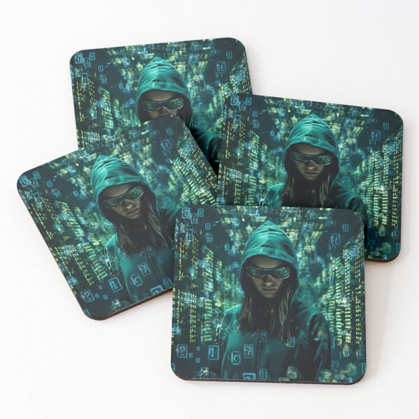 Item preview, Nerdy Hack Cyberpunk 4 designed and sold by Art by Lilia.
