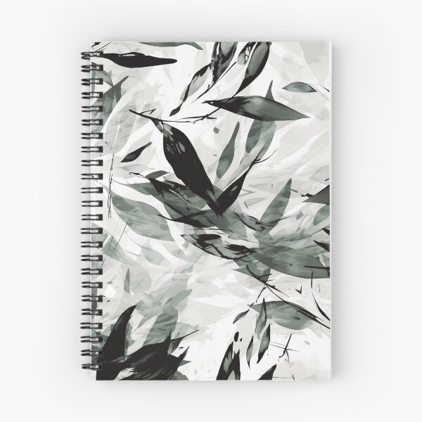 Item preview, Black and White Leaves Seamless Pattern designed and sold by hargen.
