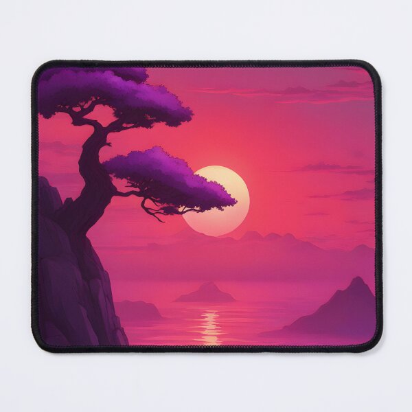 Item preview, Lone anime tree at sea designed and sold by MartialArtisan.