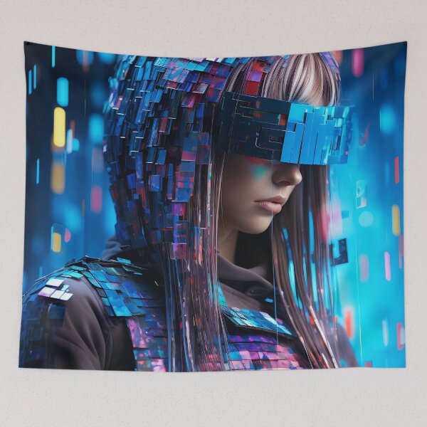 Item preview, Nerdy Hack Cyberpunk 5 designed and sold by Art by Lilia.