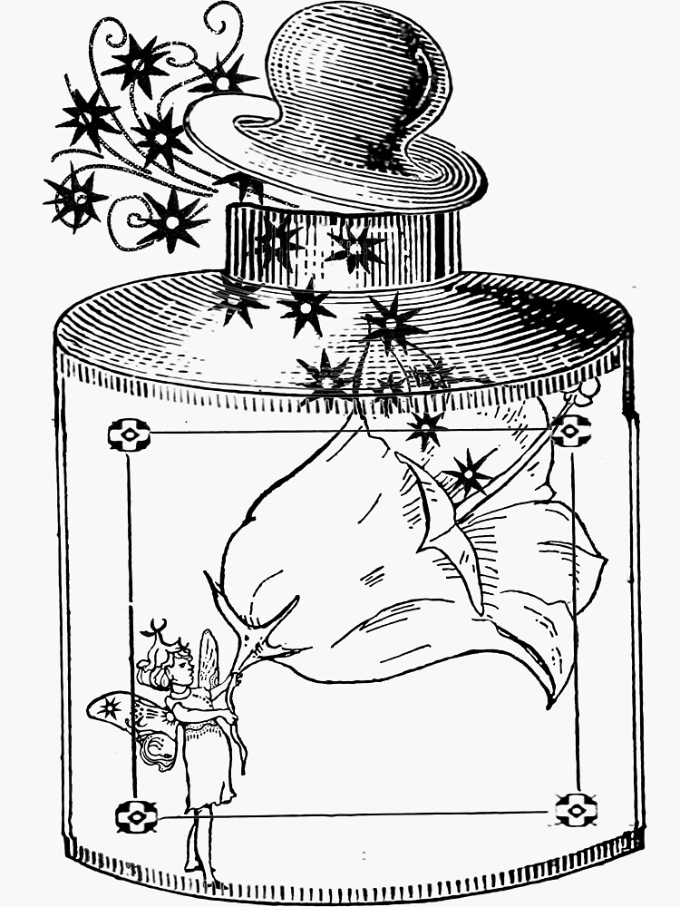 Thumbnail 3 of 3, Sticker, Bottling Magic designed and sold by WildRootsArt.