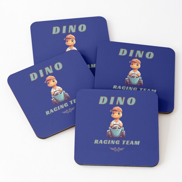 Item preview, Dino racing team logo graphic for kids designed and sold by CedricNorbinho.