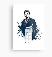 David Tennant Doctor Who Art Metal Print