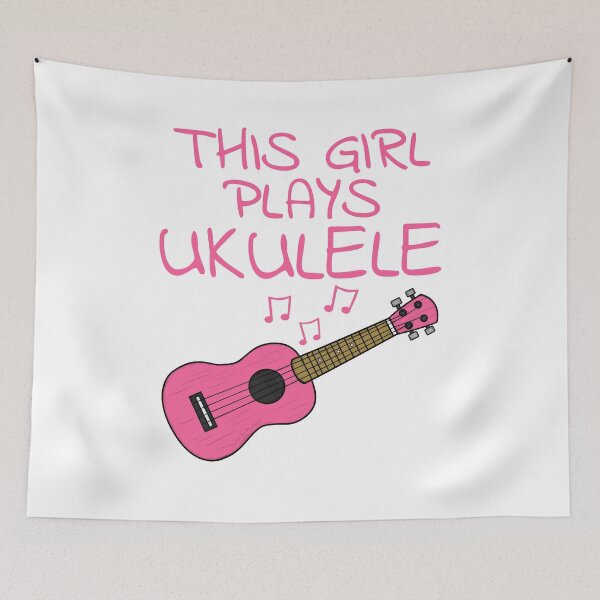Item preview, This Girl Plays Ukulele, Female Uke Player, Ukulelist designed and sold by doodlerob.