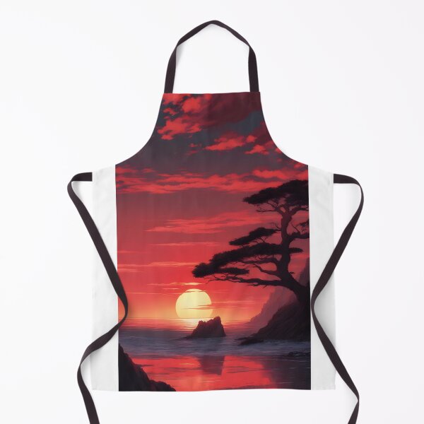 Item preview, Lone anime tree at sea designed and sold by MartialArtisan.