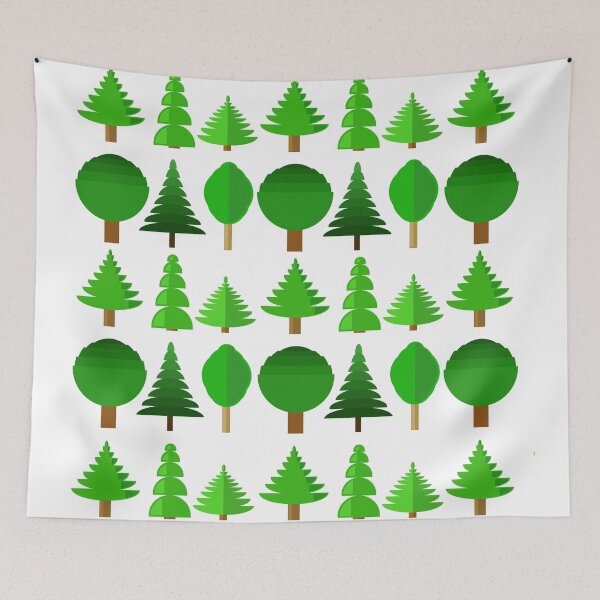 Item preview, Green trees graphic art pattern designed and sold by GetItGiftIt.