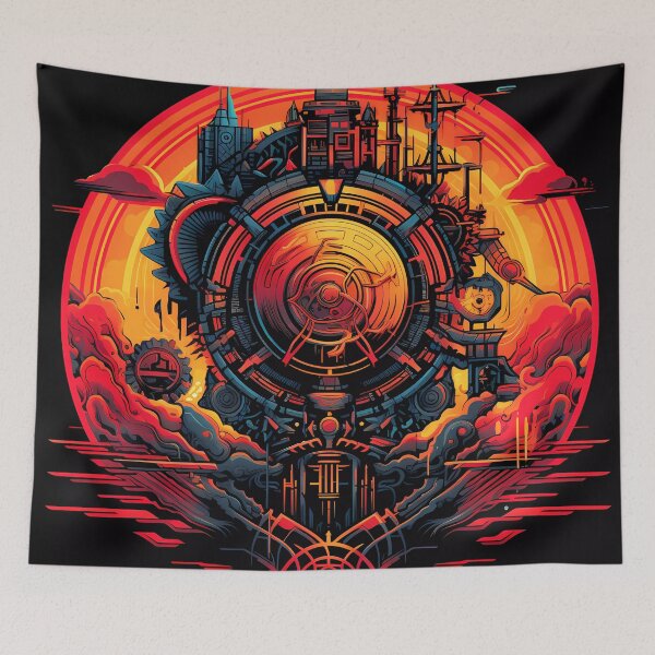 Item preview, “Mysteries of the Red Megalopolis” designed and sold by Art-Vortex-fr.