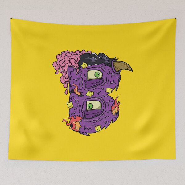 Item preview, Alphabet B Monster Design Illustration designed and sold by Cosmodoody.