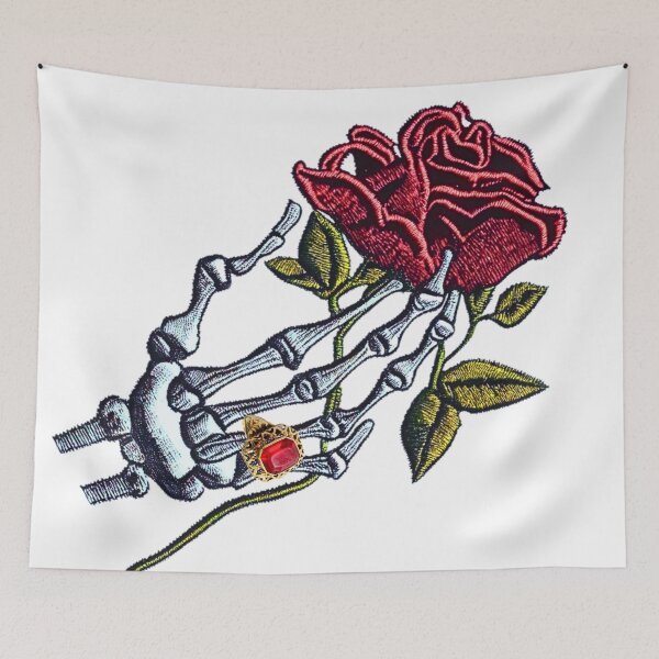 Item preview, Romantic Rose Skeleton Hand designed and sold by RachelRebel.