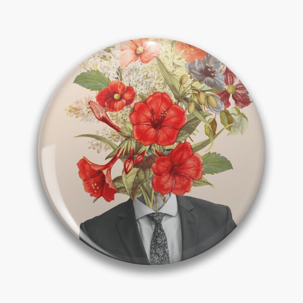 Item preview, Man in red flowers designed and sold by Frida Floral Studio.