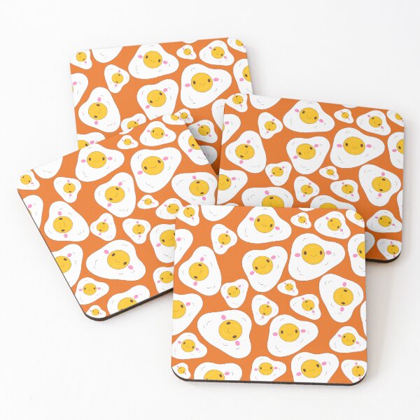 Item preview, Fun Fried Egg Pattern - Breakfast Art designed and sold by OrangeMG.