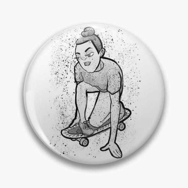 Item preview, Surfskate girl designed and sold by motylanoga.