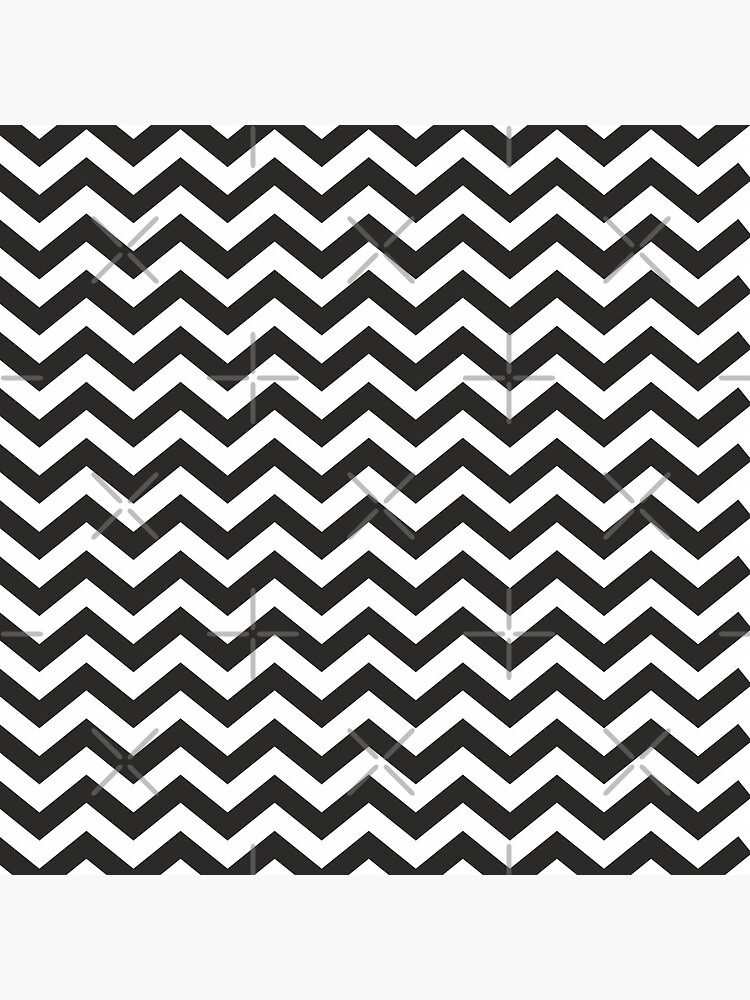 Twin Peaks Red Room Floor Zig Zag Pattern Black White Lodge Tote Bag