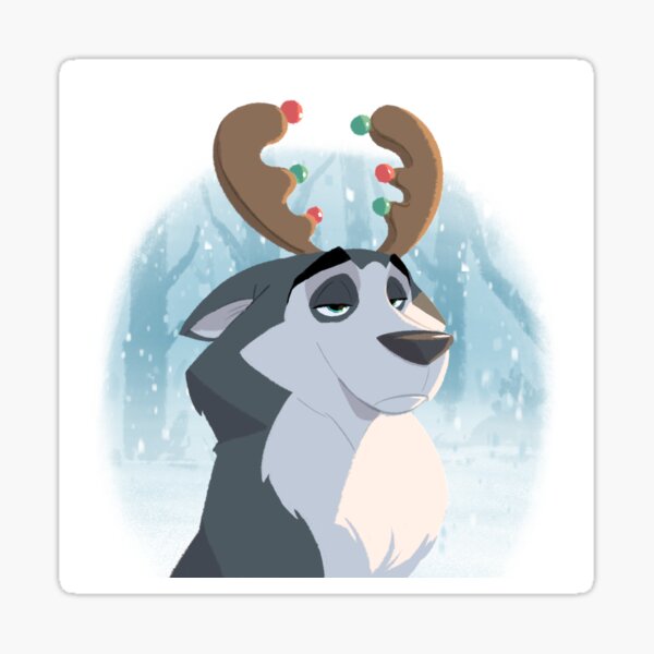Cranky Husky Sticker