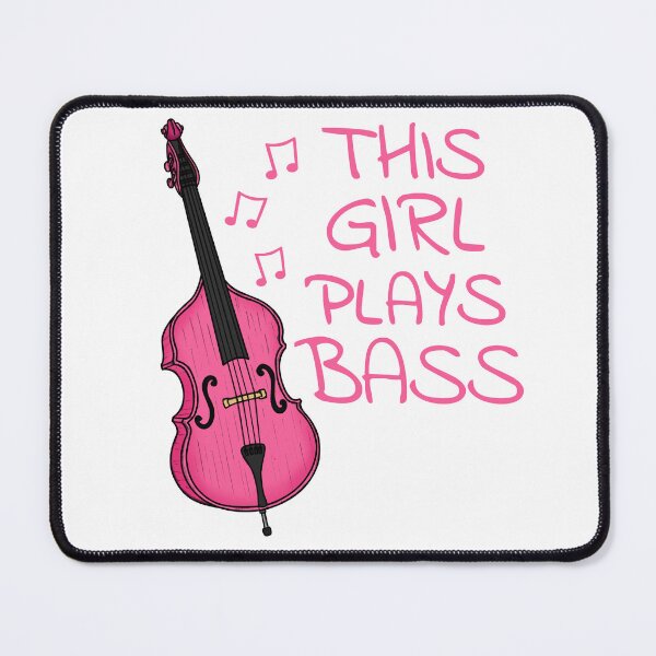 Item preview, This Girl Plays Bass, Female Bassist, Double Bass designed and sold by doodlerob.