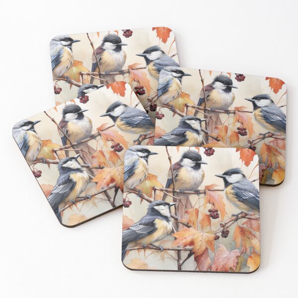 Item preview, Butcherbird , Autumn, Watercolor, designed and sold by Sunmoonlove.
