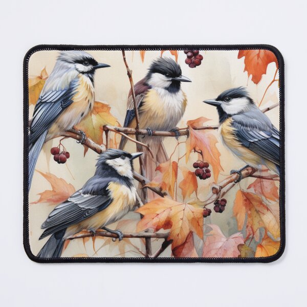 Item preview, Butcherbird , Autumn, Watercolor, designed and sold by Sunmoonlove.