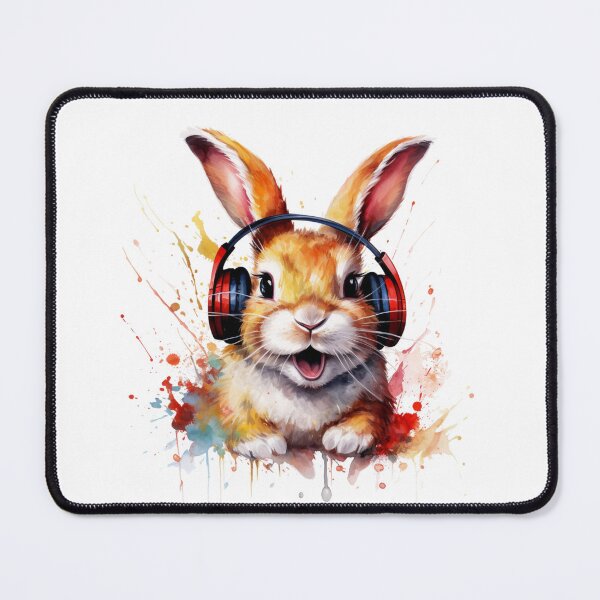Item preview, Funny Bunny listening to music designed and sold by PrzemekJAS.