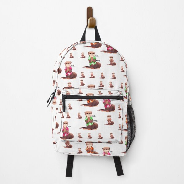 Artikelvorschau, Wütender Otter mit mehrfarbigem Hemd, niedliches Tier-Laptop-Aufkleberpaket von Zeesdesign auf Redbubble entworfen und verkauft von ZEESDESIGN.