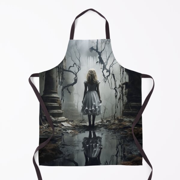 Item preview, I don't think I'm in wonderland anymore Alice in wonderland, or perhaps somewhere else entirely halloween horror spooky undead designed and sold by Baba Yaga's Cards.