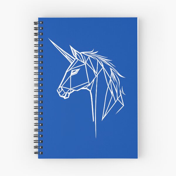 Artikelvorschau, White Line Einhorn Kobaltblau BG entworfen und verkauft von DiscoGypsyFish.