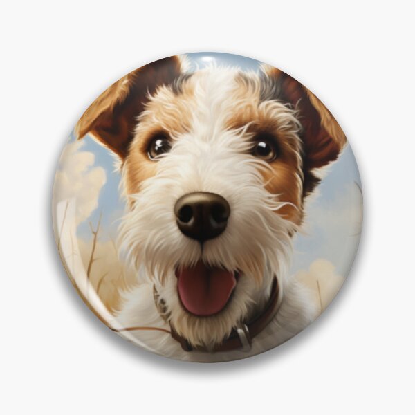 Item preview, Wire Fox Terrier Puppy in Autumn designed and sold by ZenEverAI.