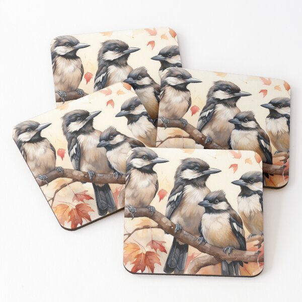 Item preview, Butcherbird , Autumn, Watercolor, designed and sold by Sunmoonlove.
