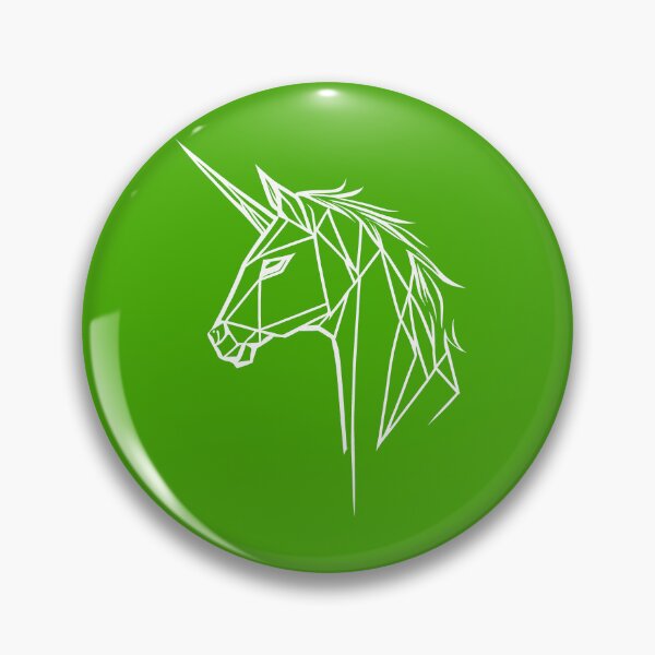 Item preview, White Line Unicorn Kelly Green BG designed and sold by DiscoGypsyFish.