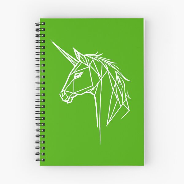 Item preview, White Line Unicorn Kelly Green BG designed and sold by DiscoGypsyFish.