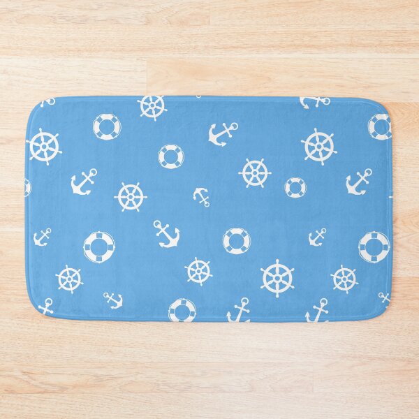 Item preview, Seamless nautical pattern. Blue pattern on a marine theme designed and sold by Andrey Prokopenko.