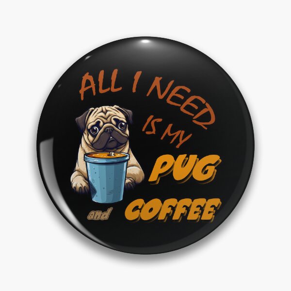 Item preview, Pug And Coffee designed and sold by titanosdesign.