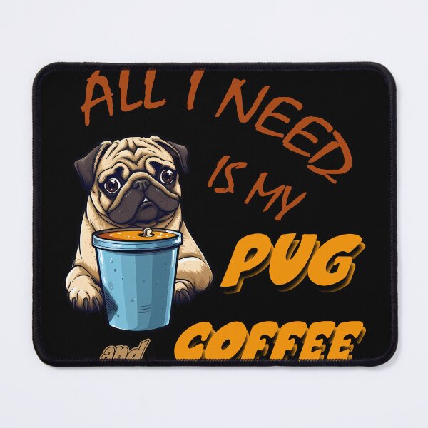 Item preview, Pug And Coffee designed and sold by titanosdesign.