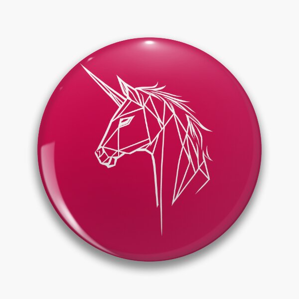 Item preview, White Line Unicorn Crimson Red BG designed and sold by DiscoGypsyFish.