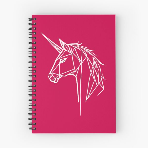 Item preview, White Line Unicorn Crimson Red BG designed and sold by DiscoGypsyFish.