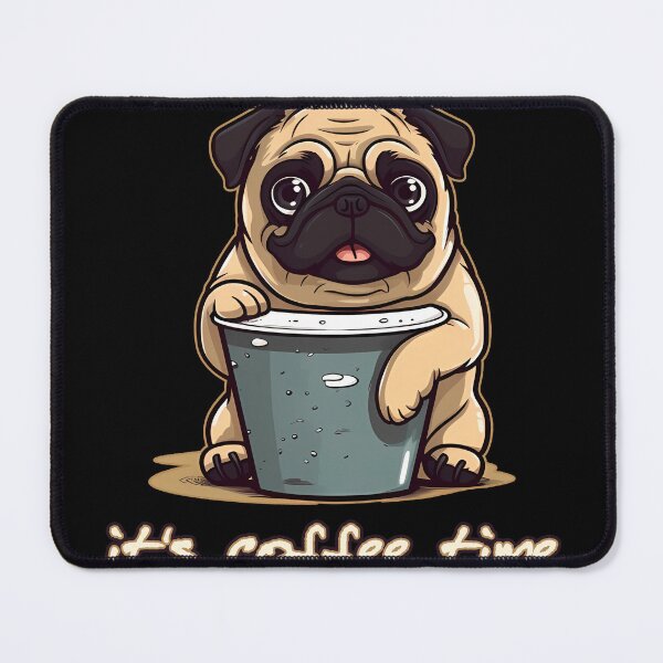 Item preview, Pug And Coffee designed and sold by titanosdesign.